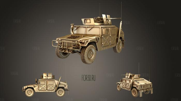 Game Ready Humvee stl model for CNC